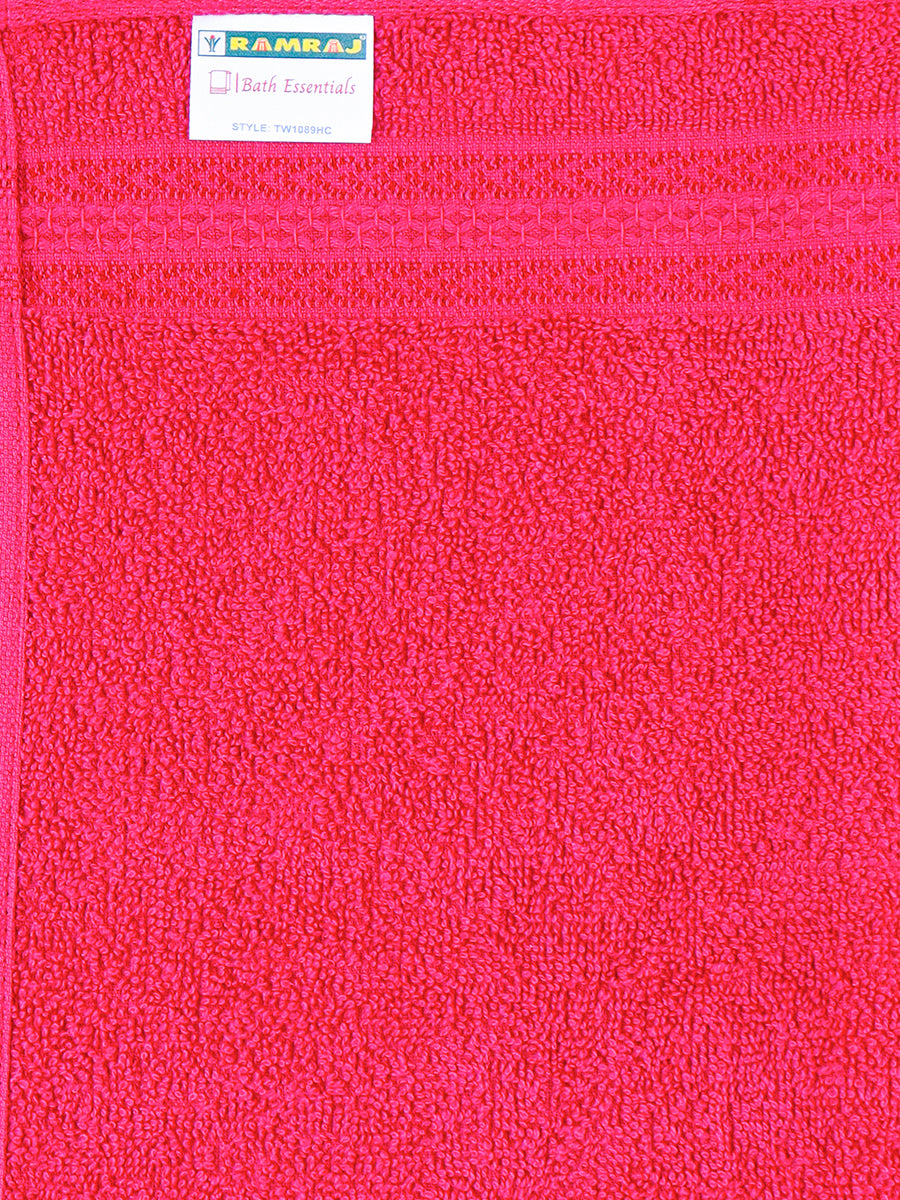 Premium Soft & Absorbent Dark Pink Terry Hand Towel HC10-View three