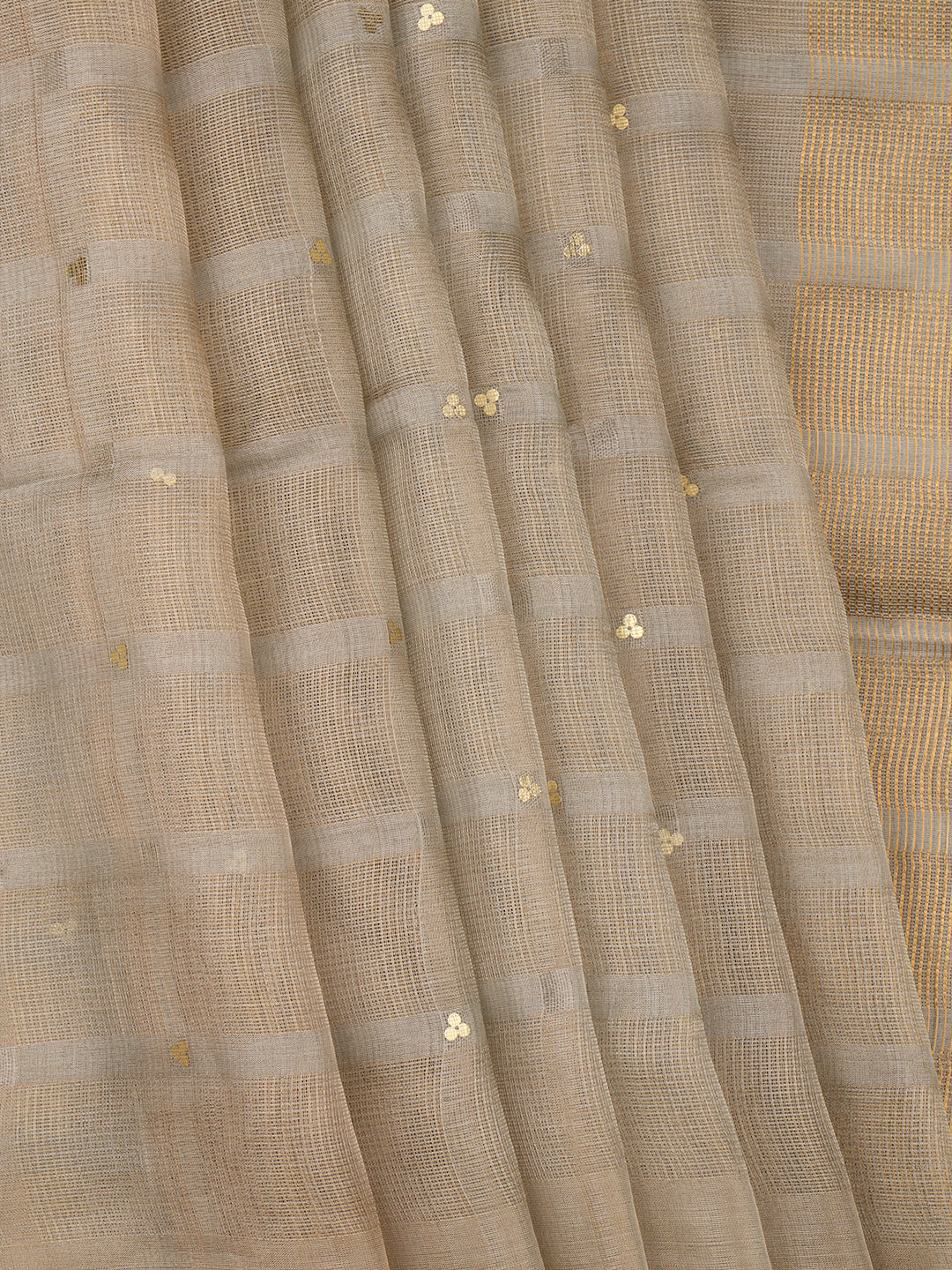Women Pure Silk Saree Gold with Silver PST01