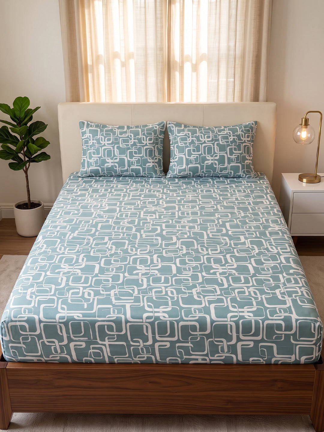 King Size Premium Cotton Bed Sheet & 2 Pillow Cover Set BPP02