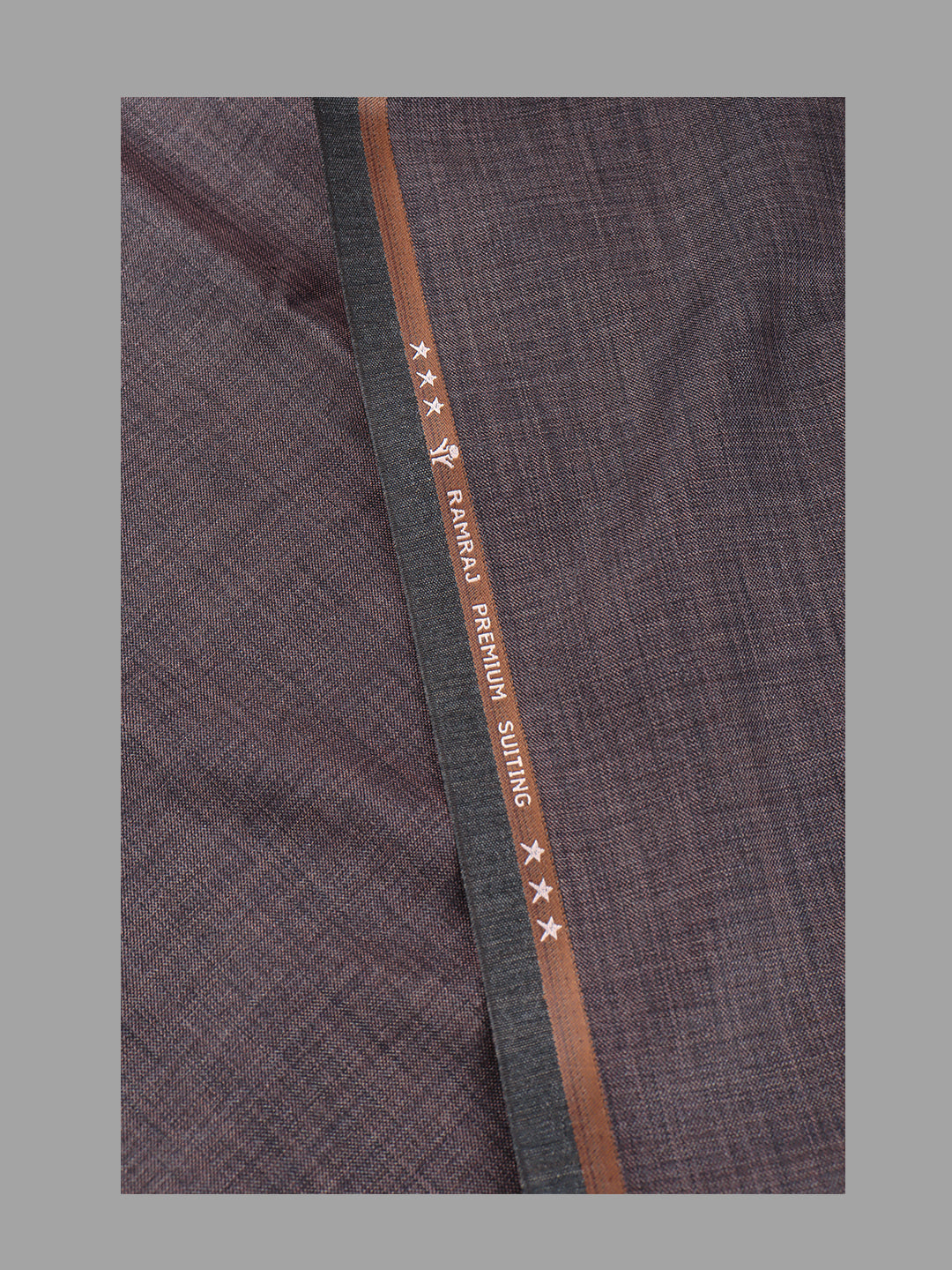 Men  Poly Viscose Blend Pants Fabric Brown Fun Days