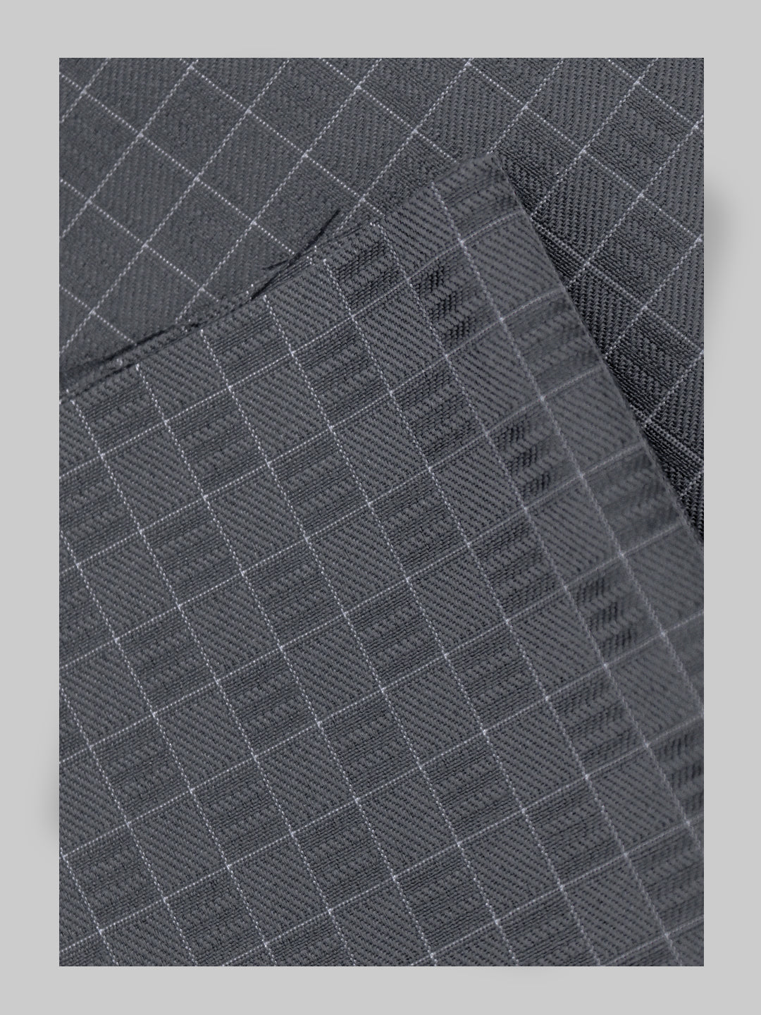 Men's Cotton Rich Checked Blue Shirt Fabric High Style