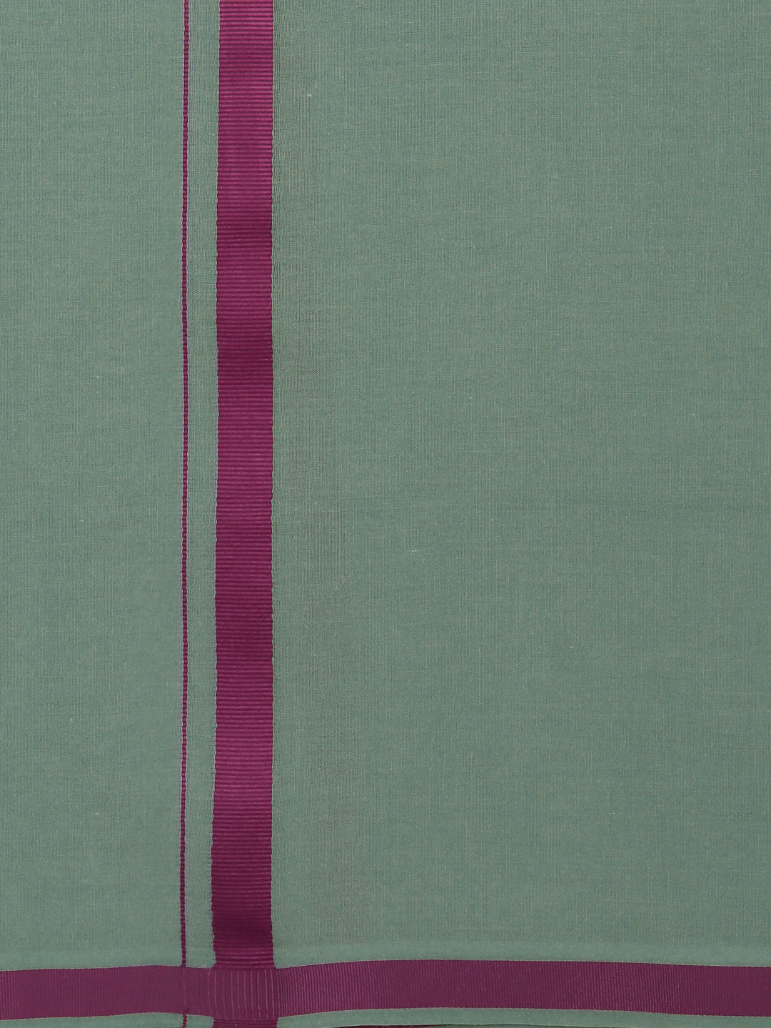 Men 100% Cotton Single Layer Cement Dhoti with Big Border Poojan