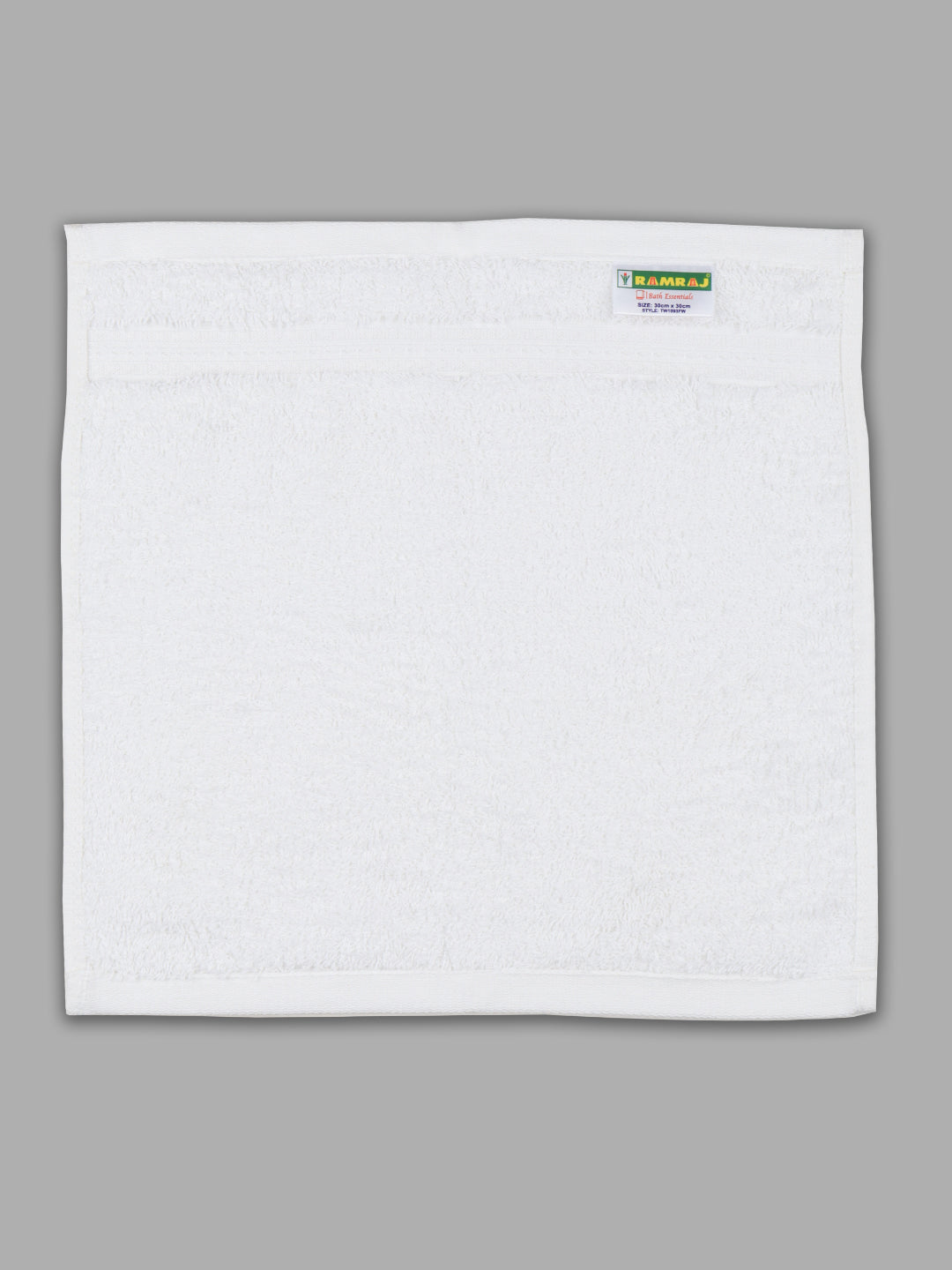 Premium Soft & Absorbent Face Cotton Bamboo Towel White (Pack of 4)