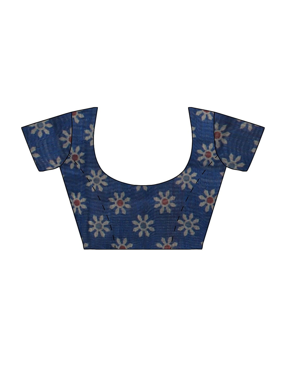 Couple Combo Shirt & Dhoti Set with Saree Dark Blue SC56