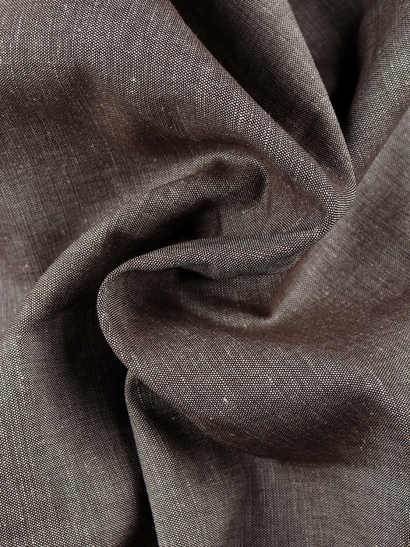 Linen Cotton Plain Colour Shirting & Suiting Fabrics-02