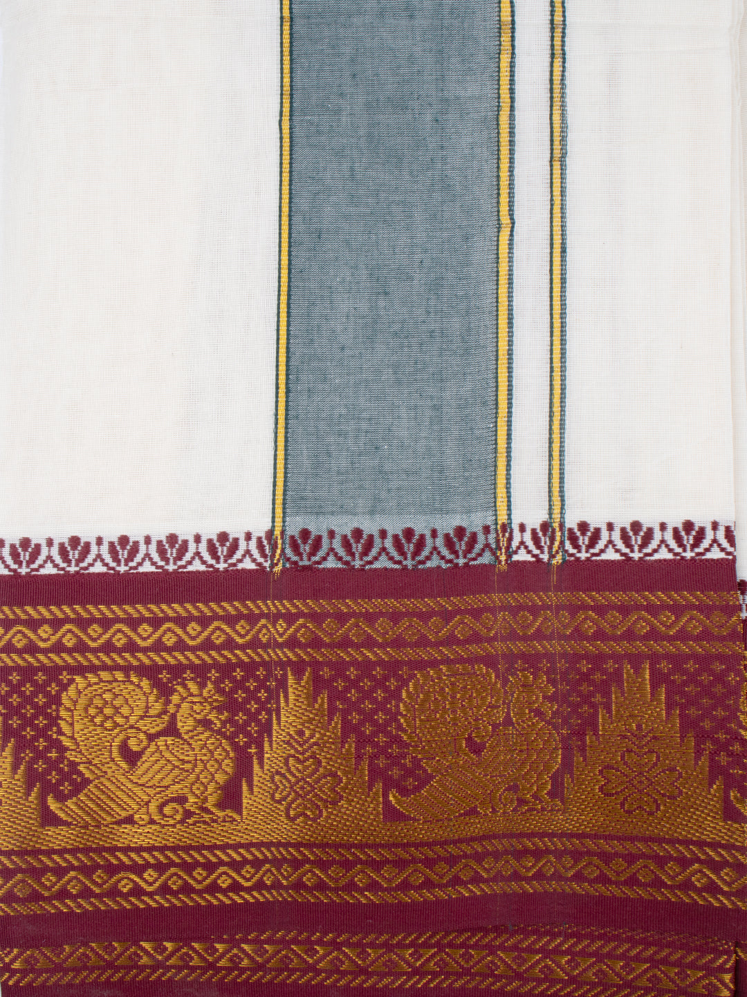 Men Fancy Border Panchakacham Set Kalasam (9+5)