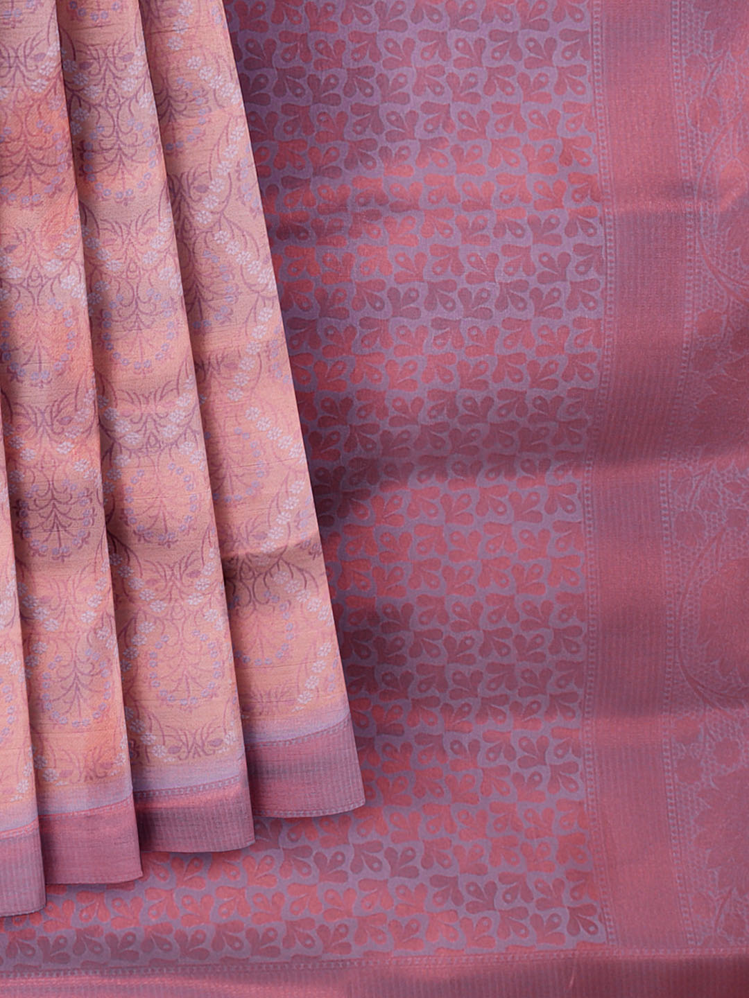 Women Light Purple Art Silk Printed Saree ASS62