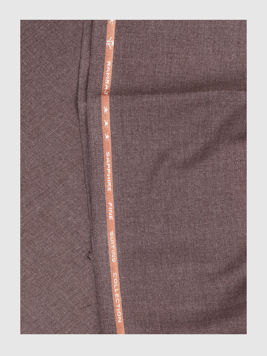Men Cotton Blend Pants Fabric Brown Sapphire Cuf