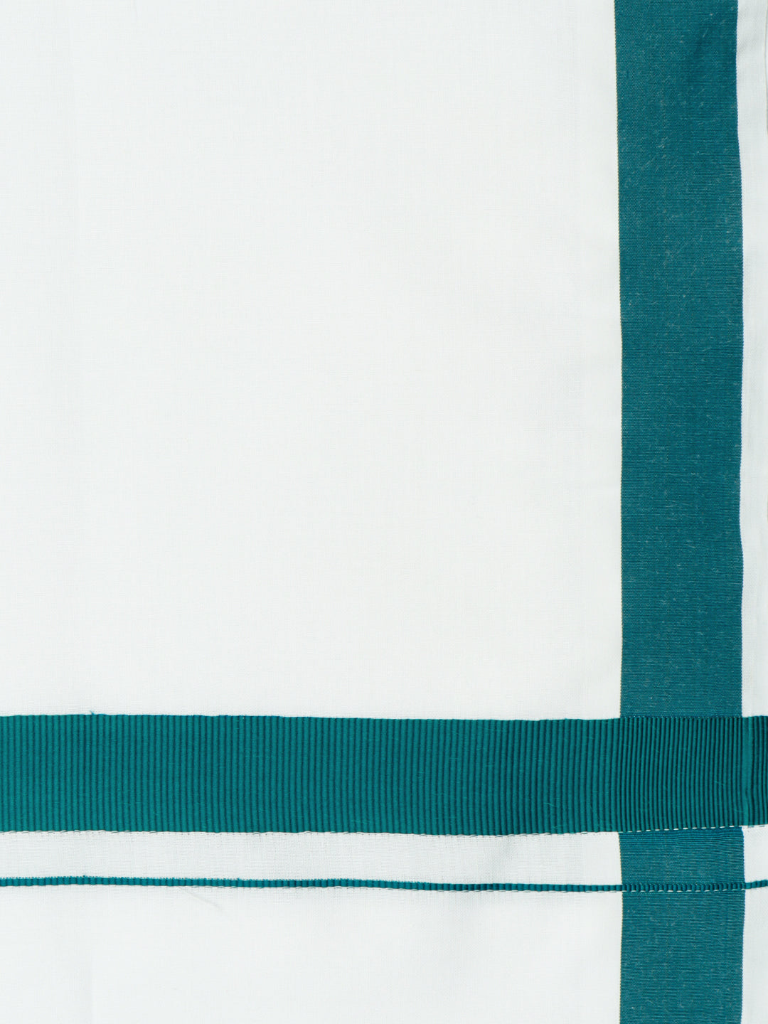 Mens Elegant Look Cotton Single Dhoti with Forest Green Fancy Border