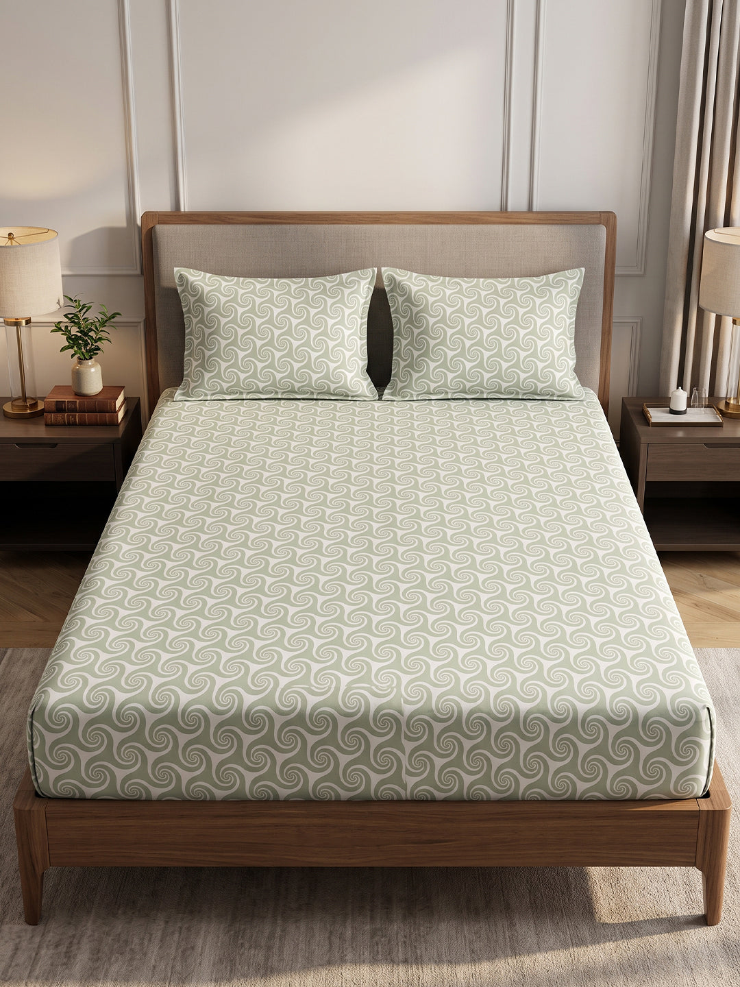 King Size Premium Cotton Bed Sheet & 2 Pillow Cover Set BSF02