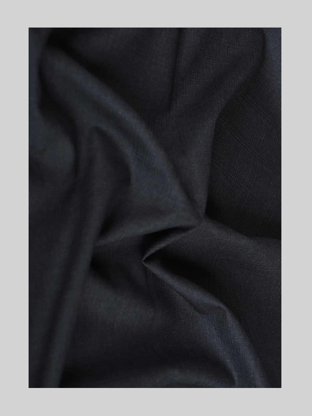 Men 100% Cotton Ash Black Suiting Fabric Mesmerize Stretch