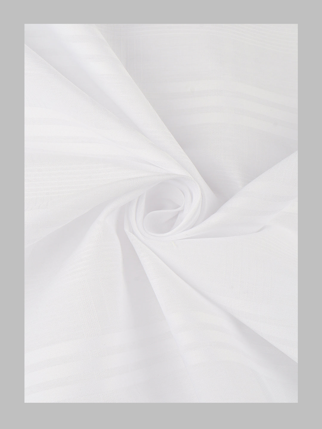 Men 100%Cotton Self Design Shirting White Verdanza 193