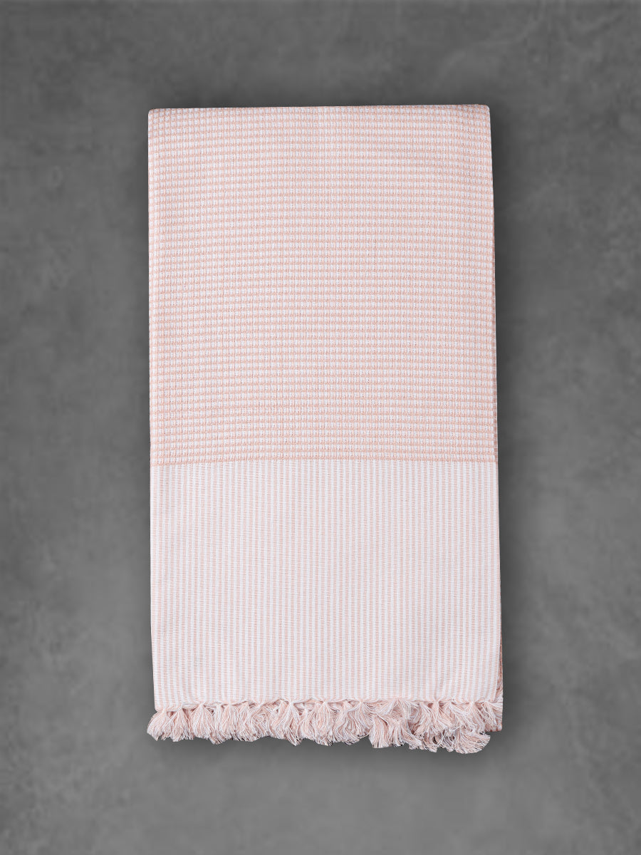 Premium Cotton Soft Feel Checked Colour Bath Towel 1054-View four