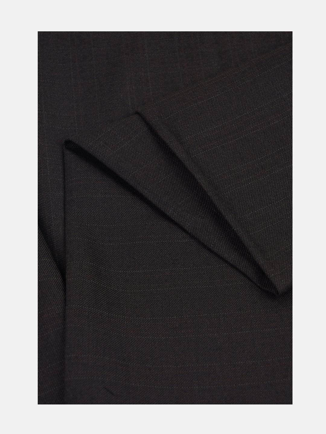 Men Premium Checked Suiting Fabric Brown Joy Wool