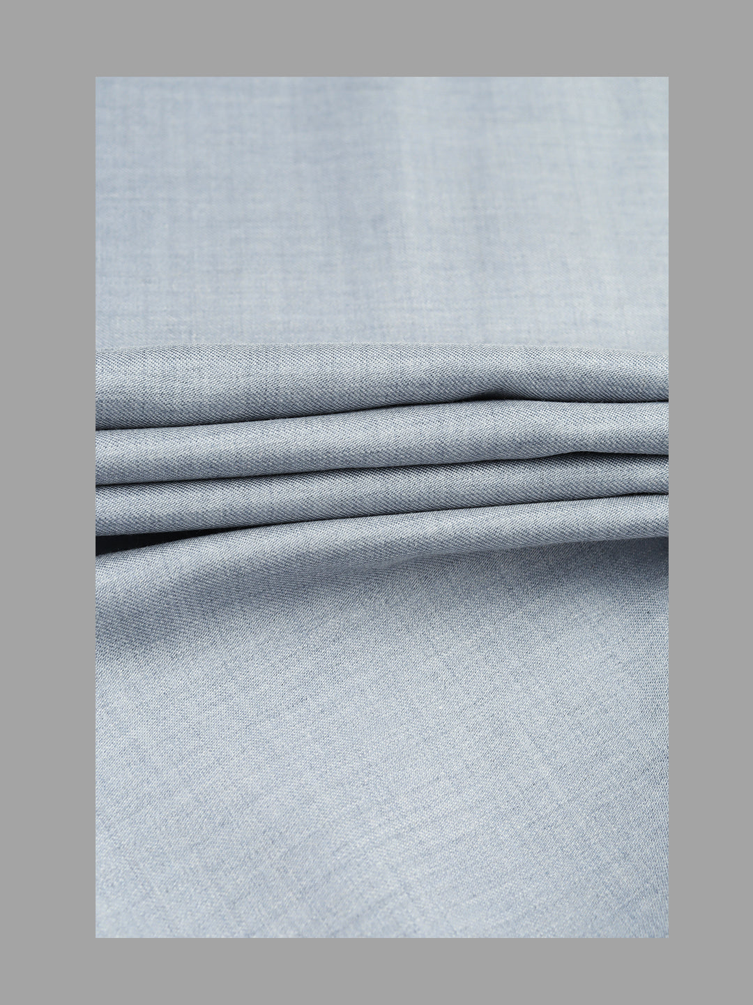 Men Poly Viscose Blend Pants Fabric Light Blue Fun Days