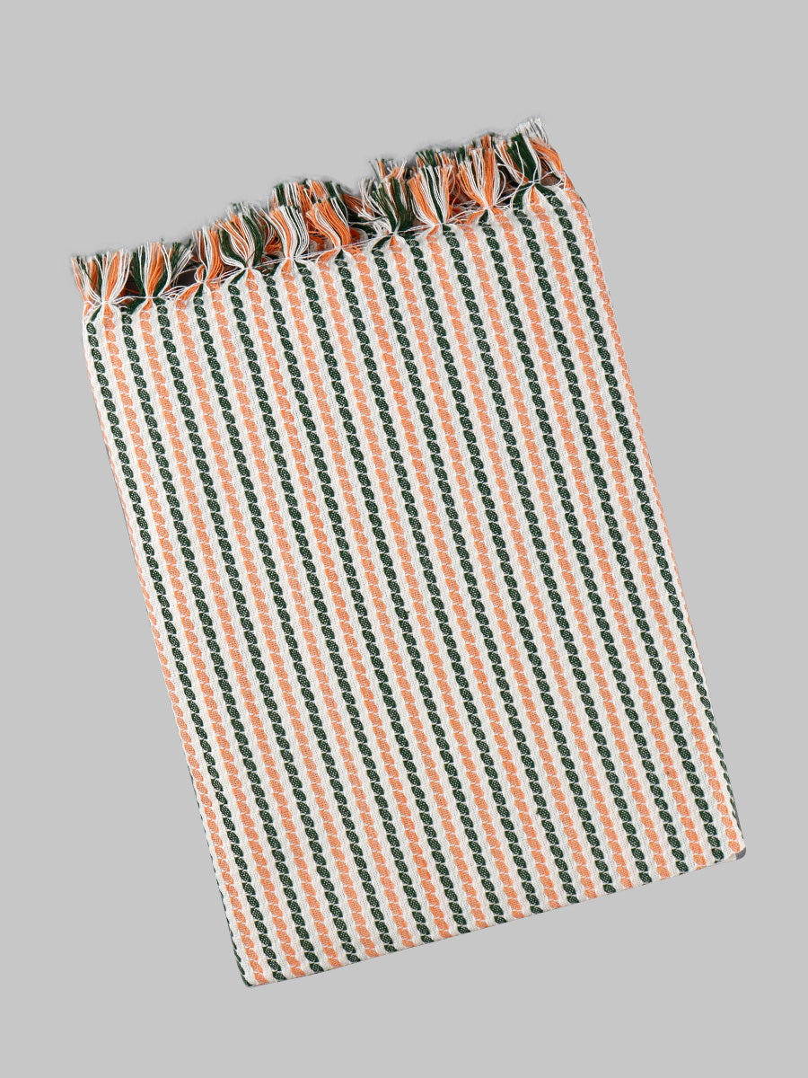 Kurunji Cotton Colour Bath Towel-Design two