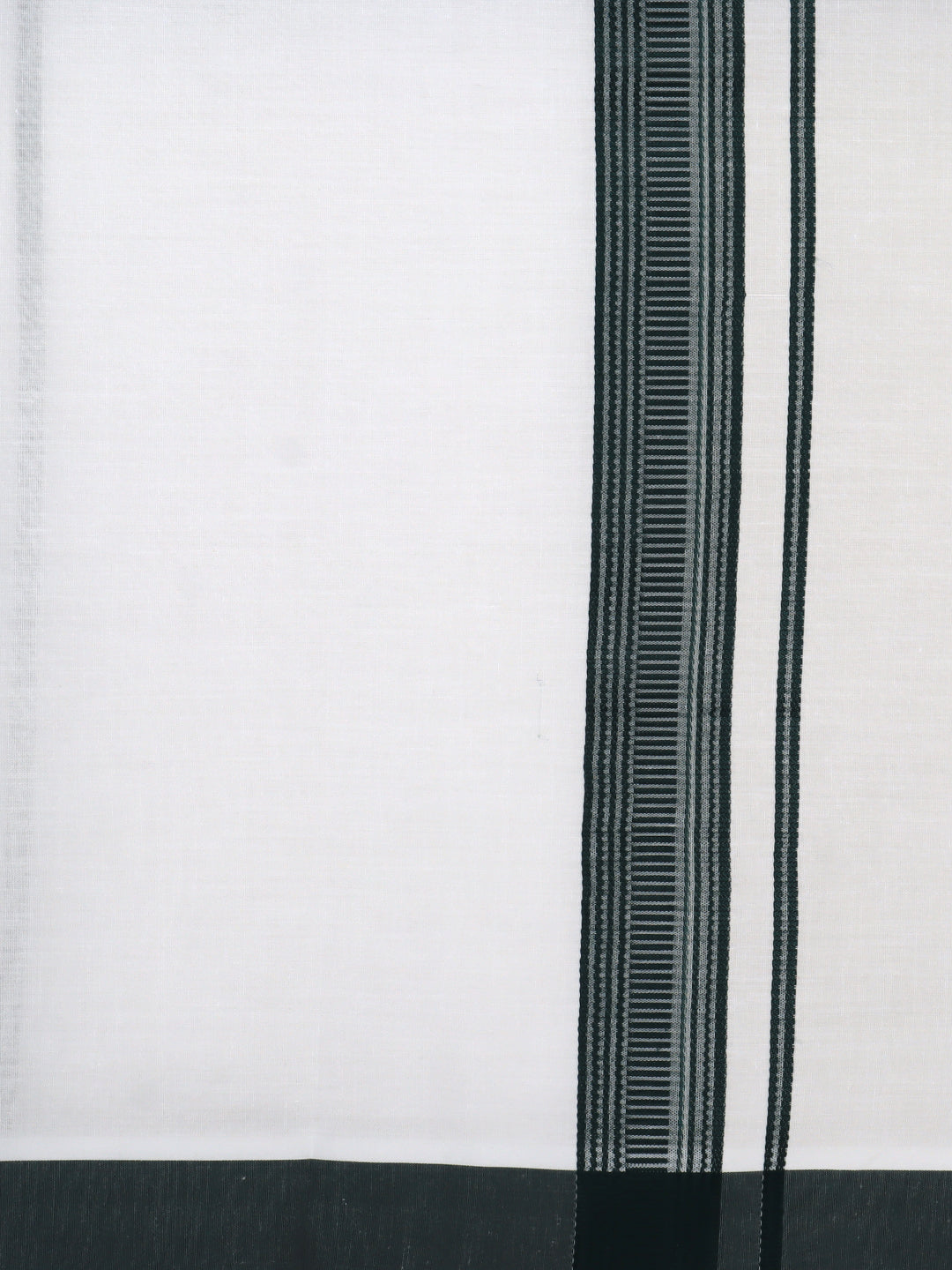 Men Greyish Blue Short Length Kurta with Matching Border Dhoti Set RH02