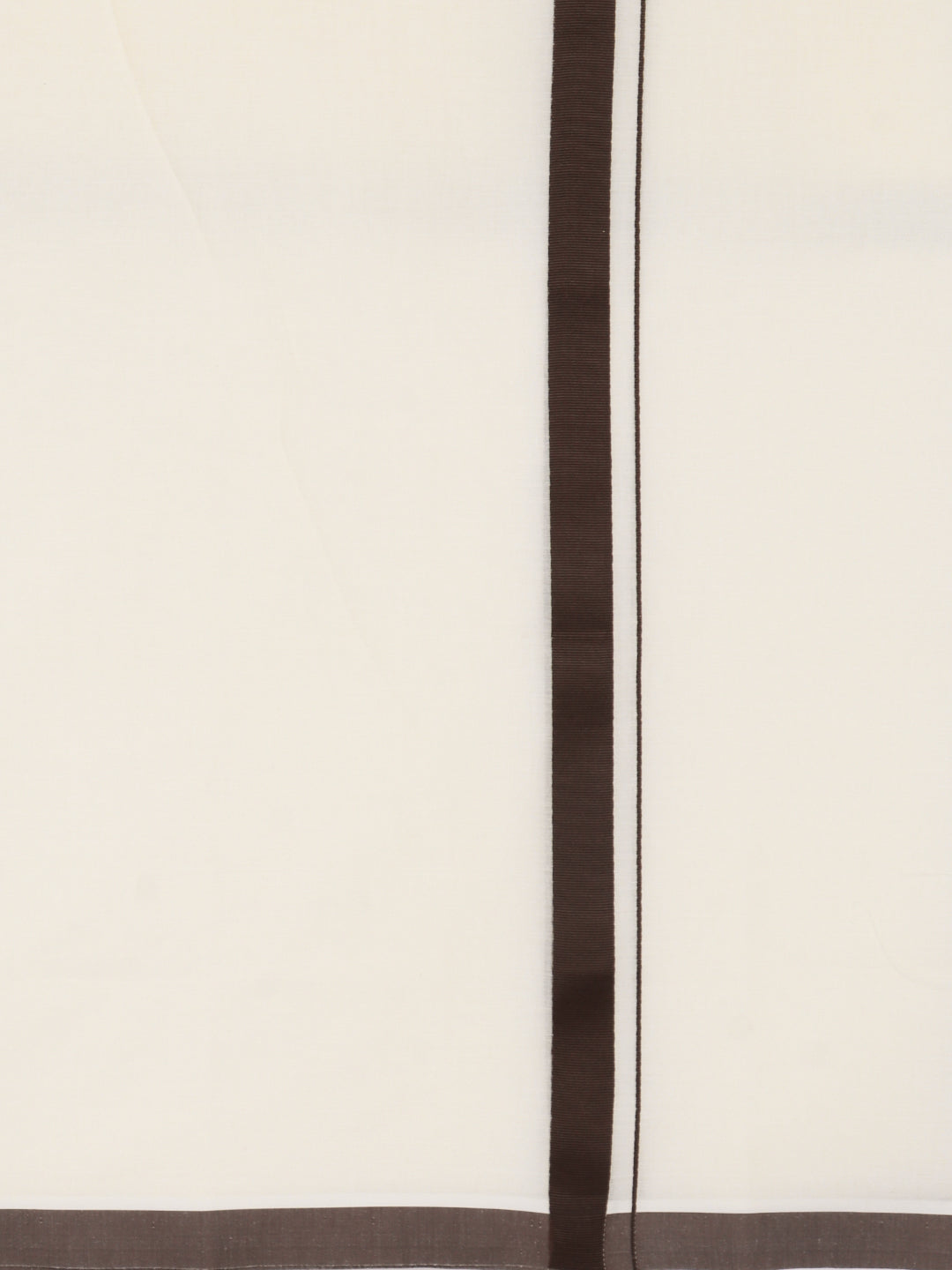 Men Kora Cotton Double Layer Dhoti with Fancy Border TKS17