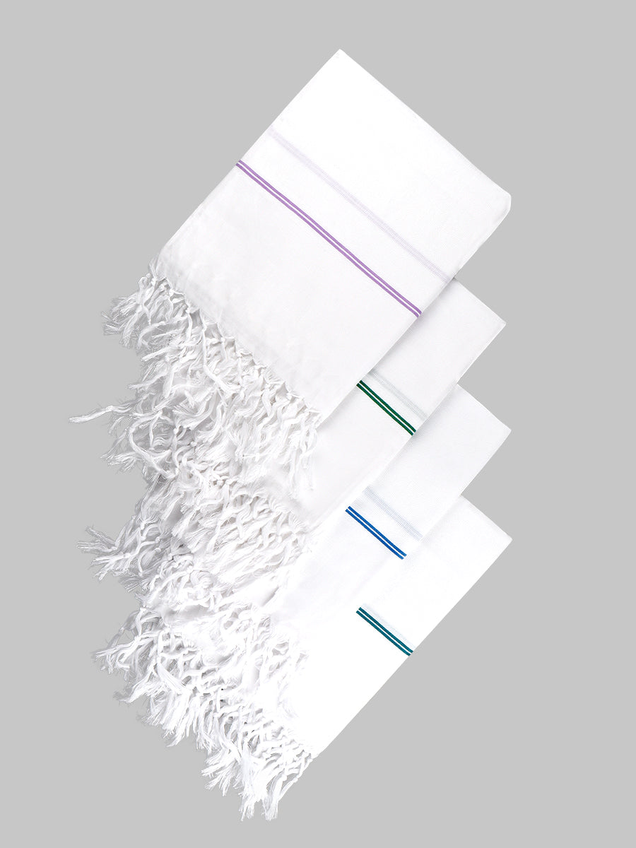 Cotton White Relaxer Bath Towel-Mix alternative view