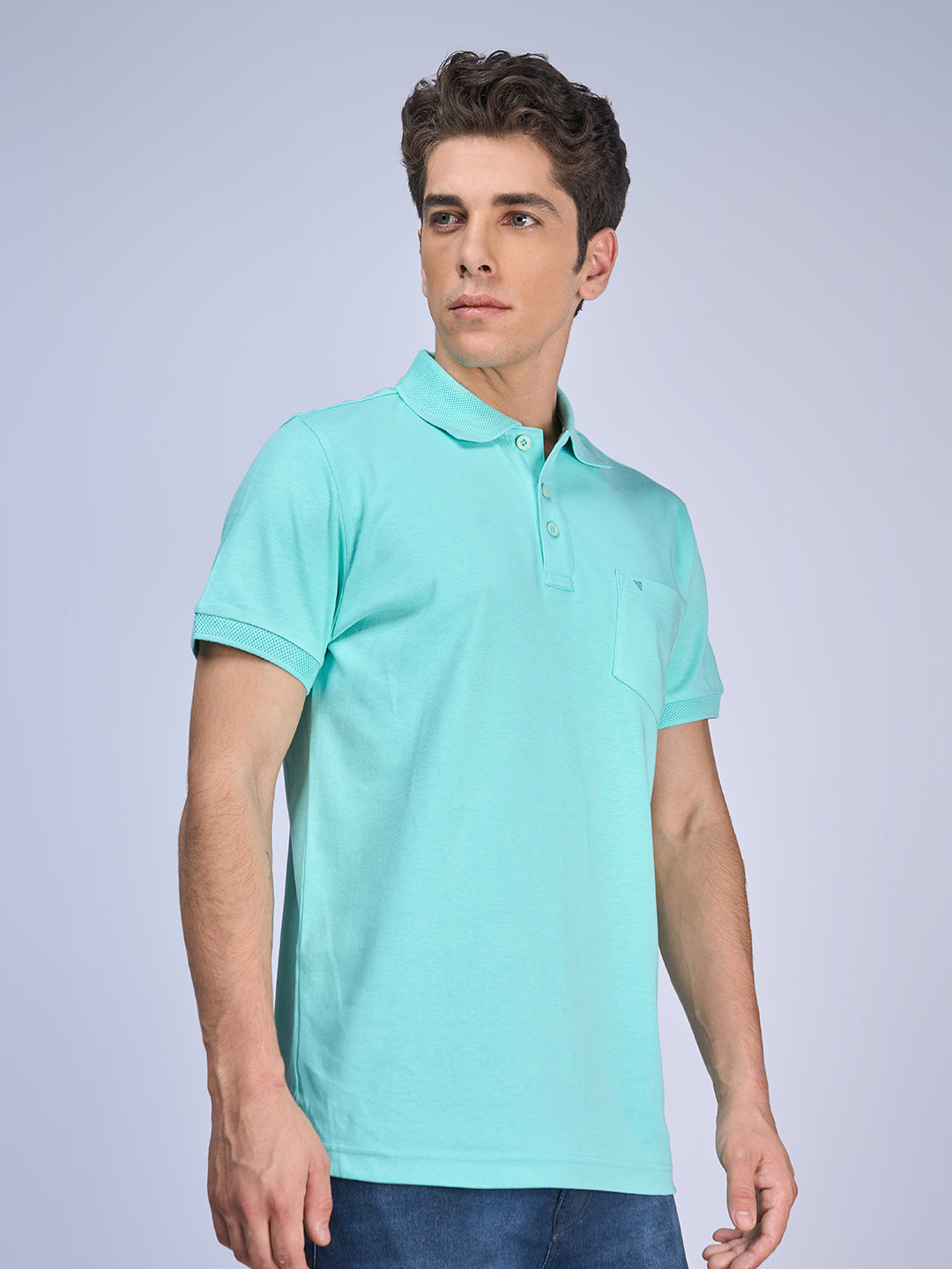 Mens Polo Tshirt Ice Green