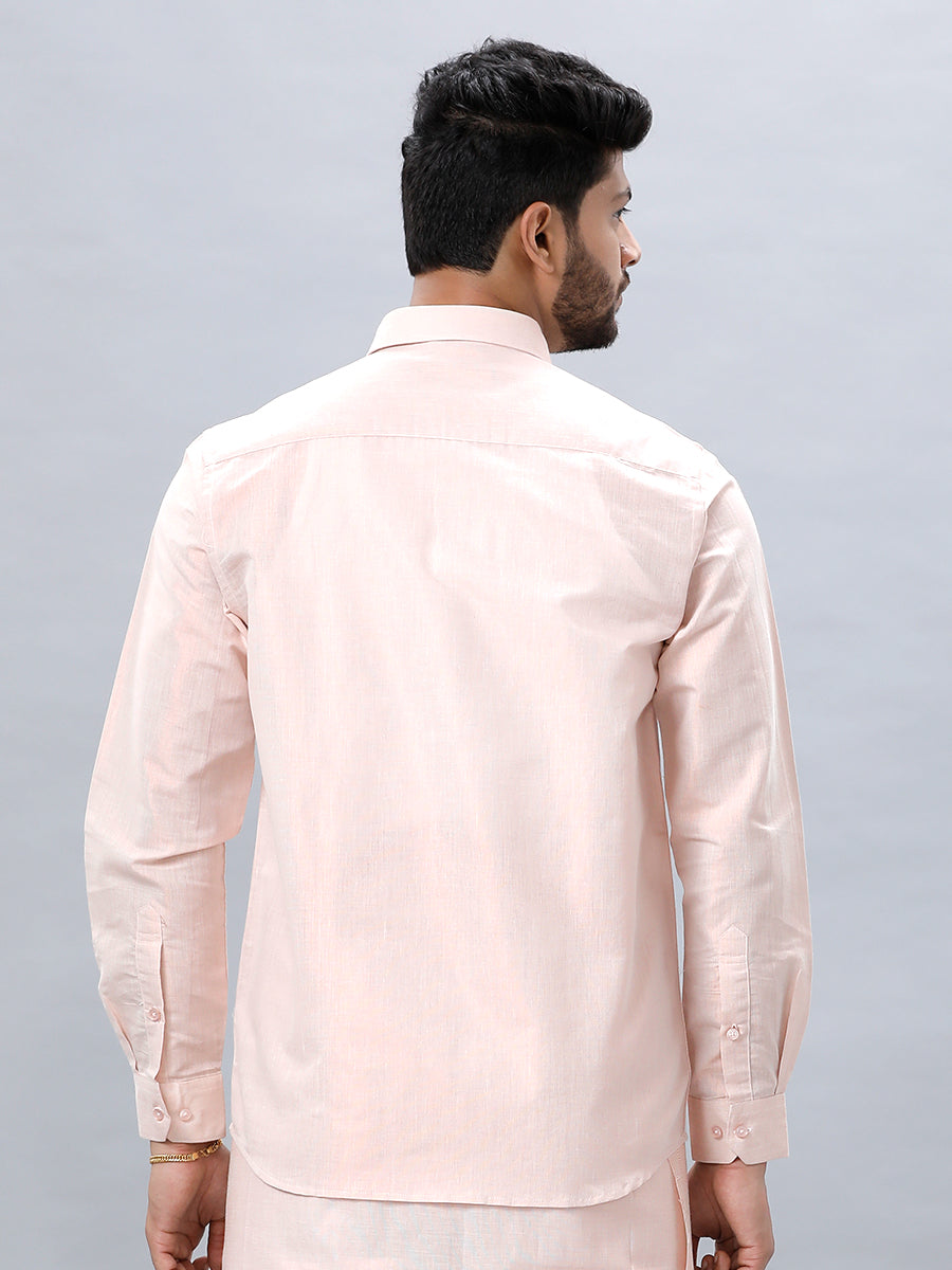 Men Copper Tissue Shirt Sankalpam