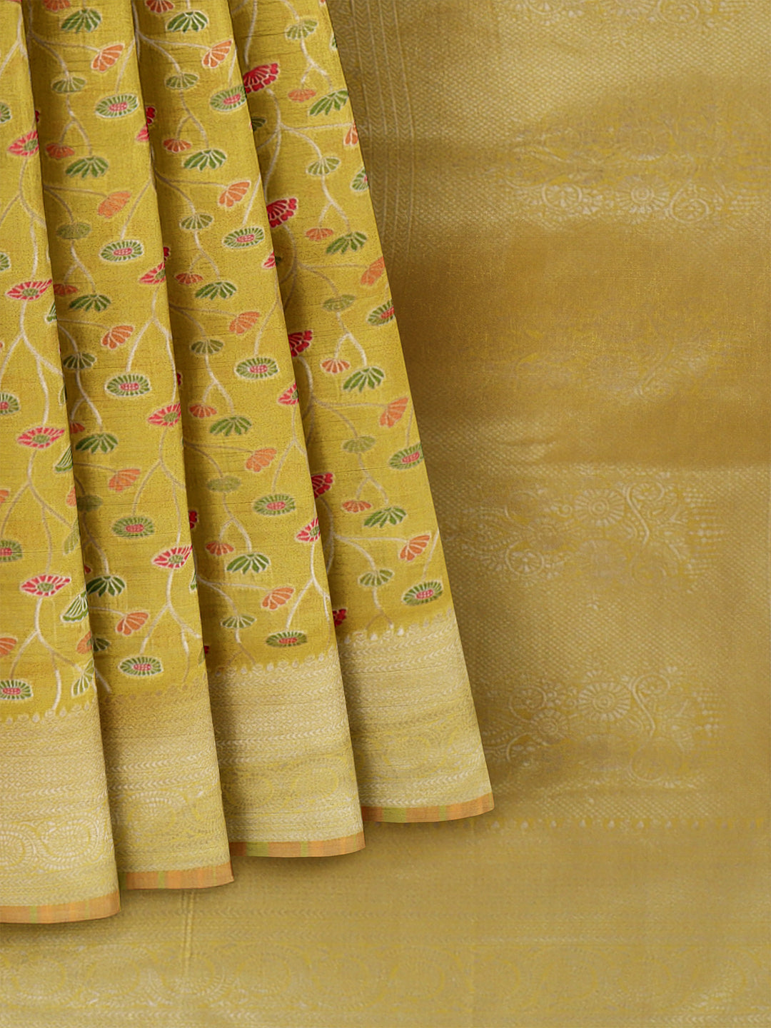 Women Yellow Art Silk Embroidered Saree ASS34