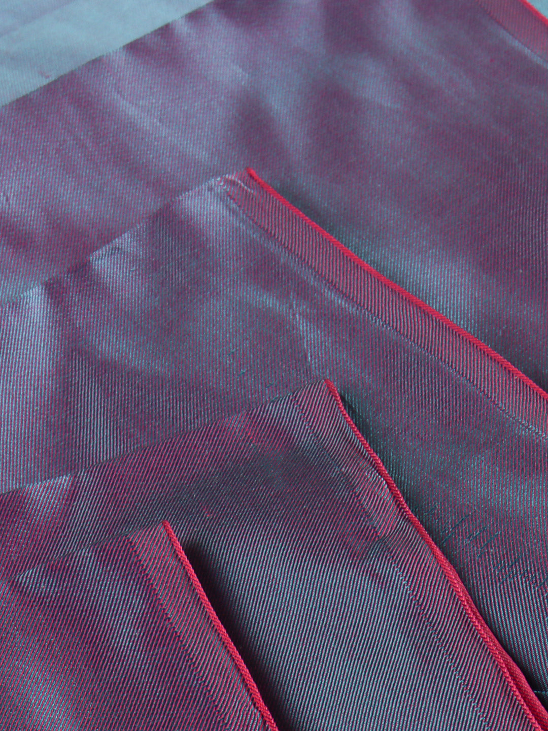 100% Pure Silk Shirt Fabric Blue