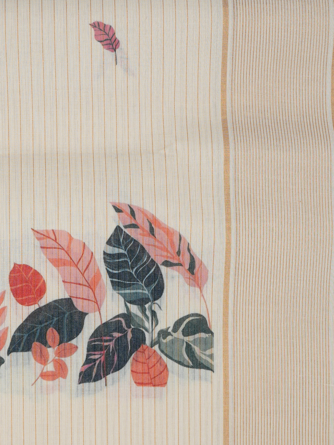 Women Tissue Cream Printed Dress Material DM374
