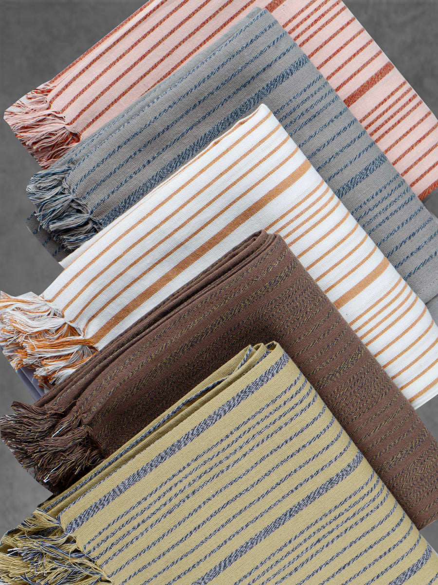100% Comfort Cotton Stripe Bath Towel - Zoom Image