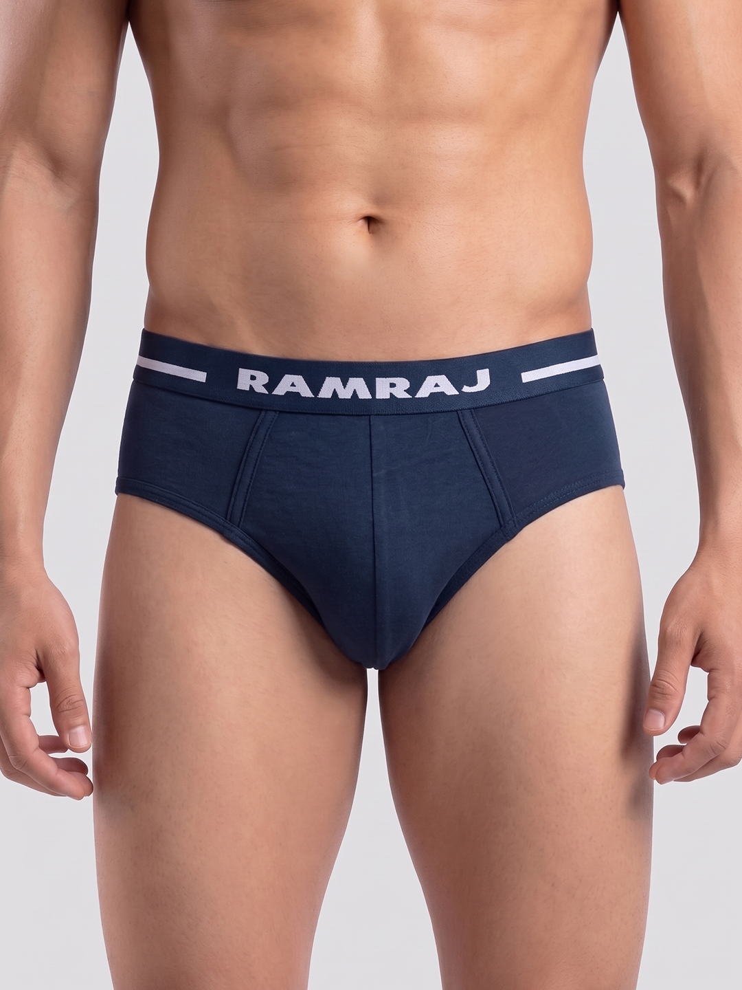 Combed Cotton Assorted Colour Outer Elastic Brief Plus Size Suriya (Pack of 2)