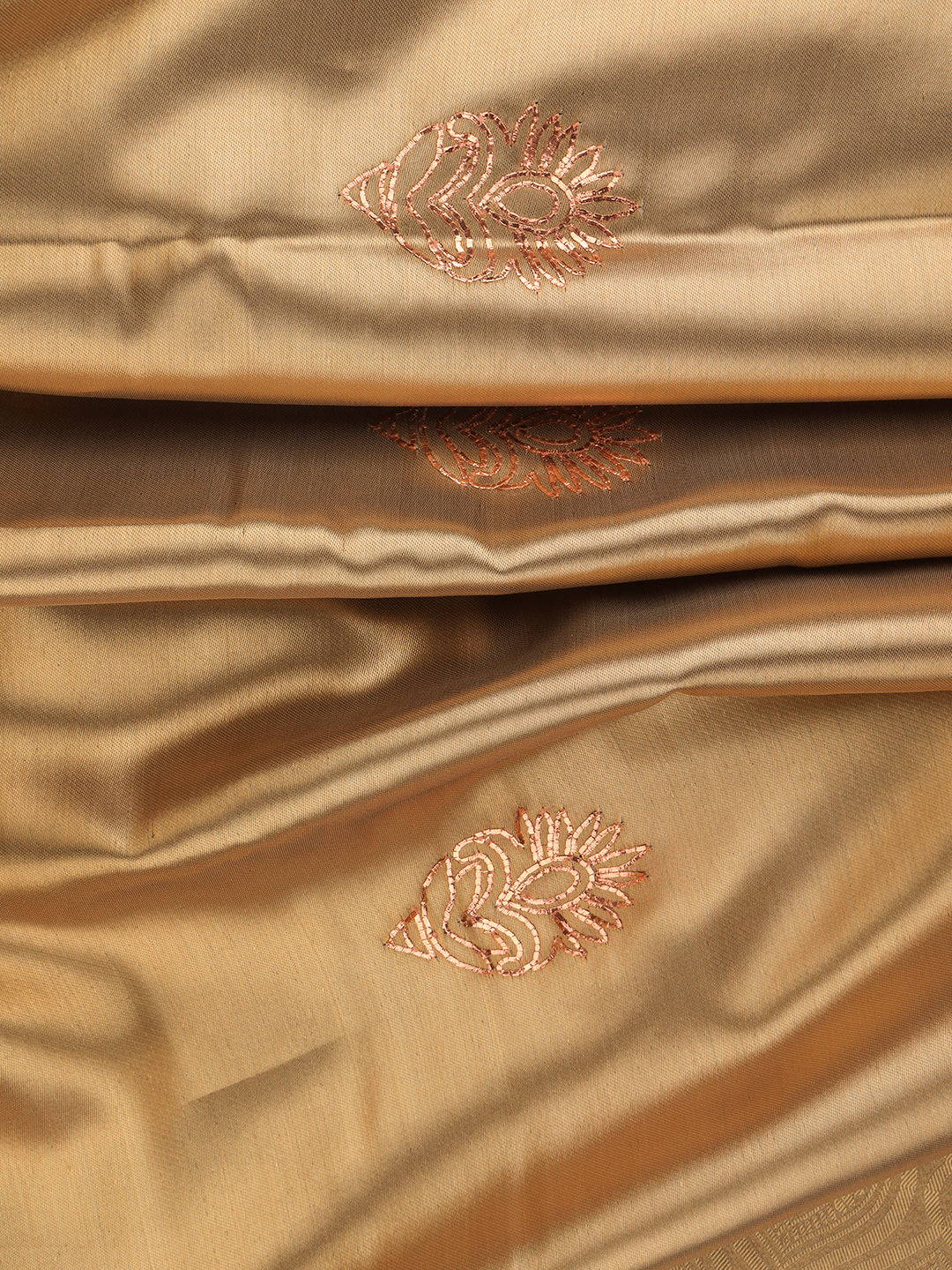 Women Brown Semi Silk Saree SS329