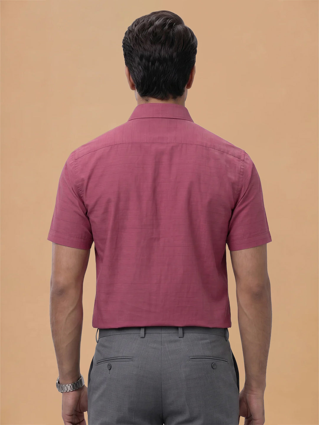 Pack of 2 | 100% Cotton Smart Fit Shirts - Dark Blue & Maroon