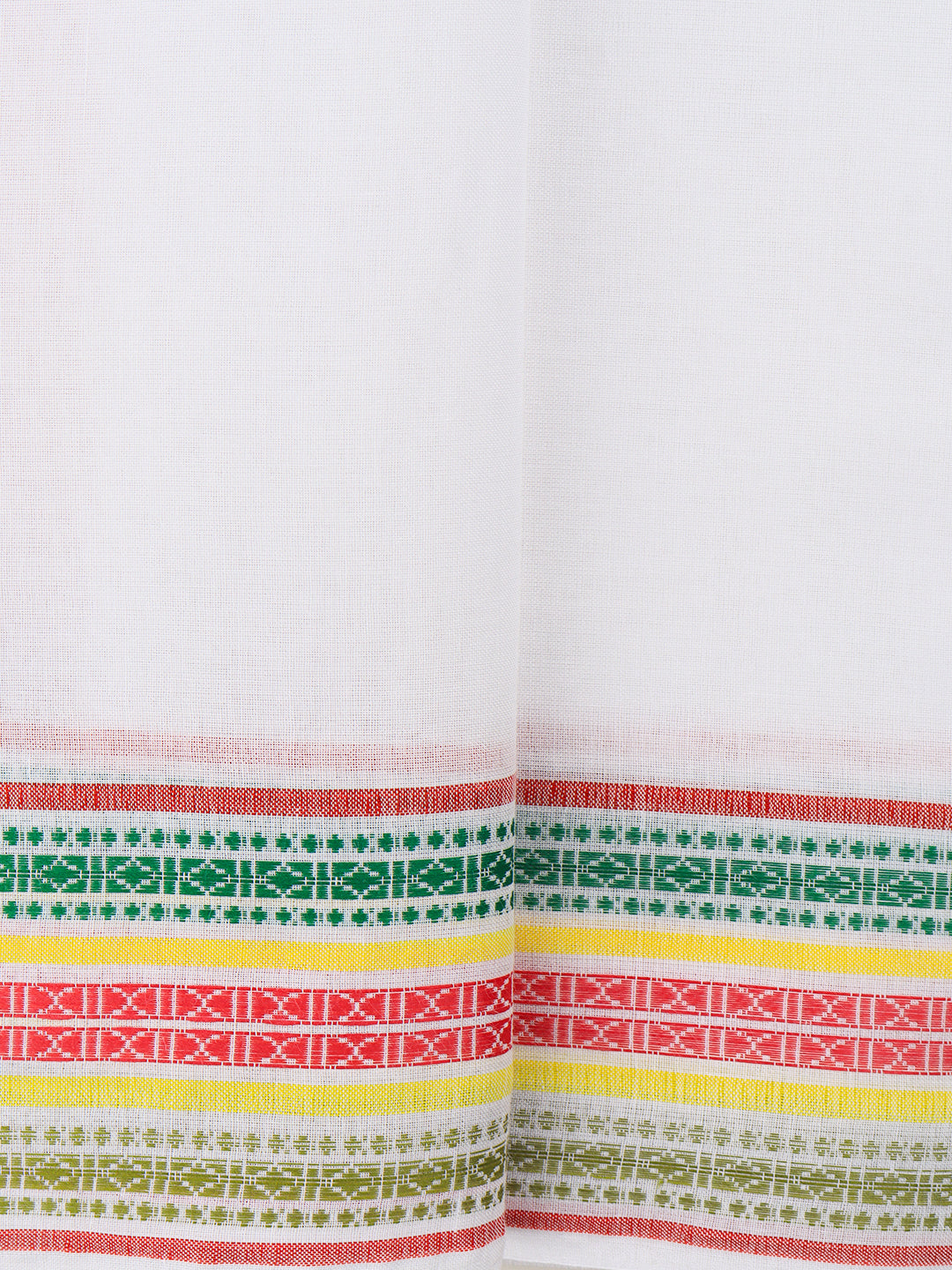 Men Cotton Pink Fancy Border Panchakacham with Angavasthram Srirasthu(9+5) SR55