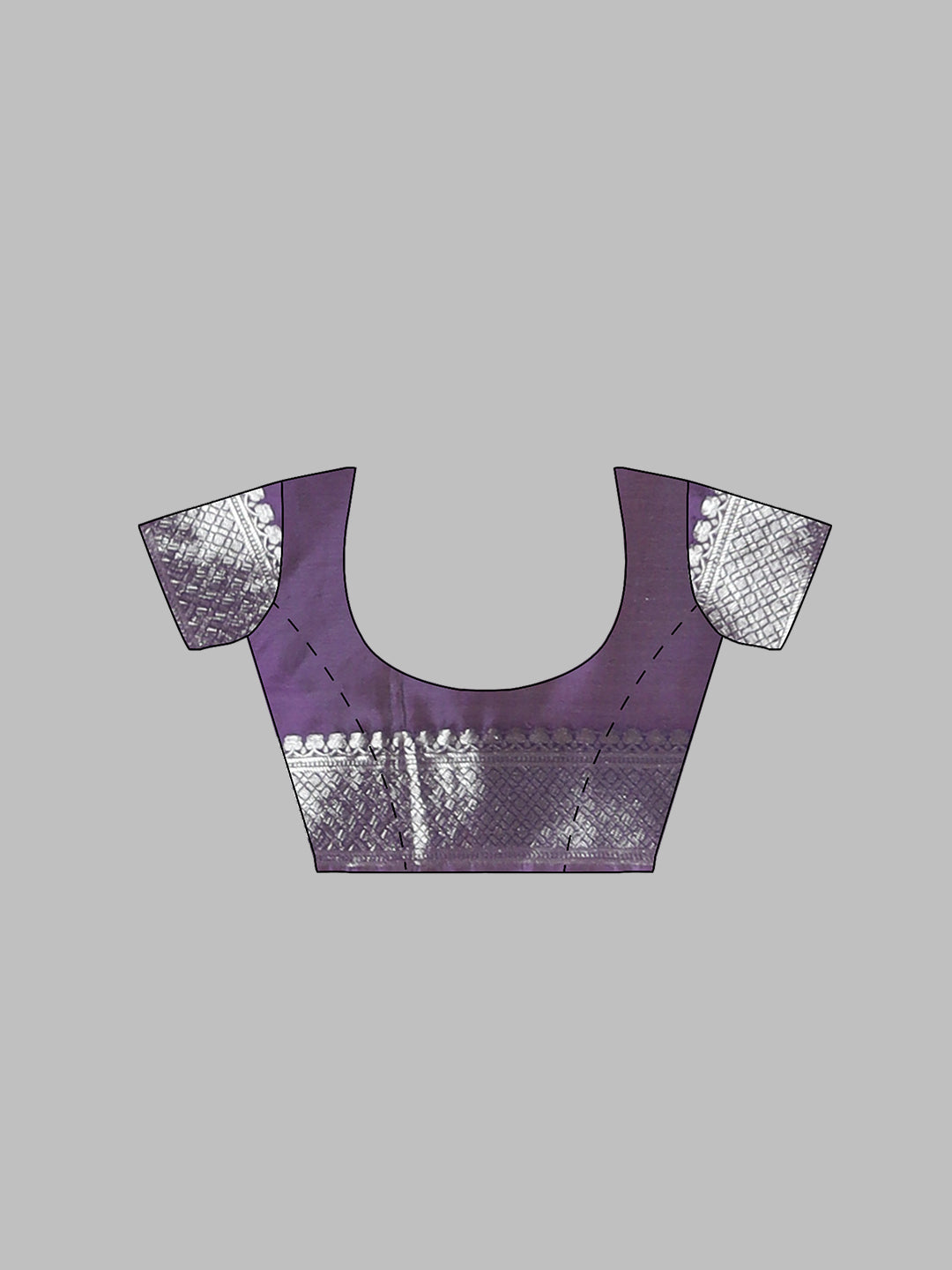 Women Dark Purple Art Silk Printed Saree ASS90