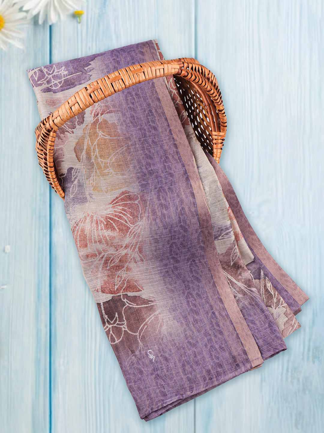 Women Cotton Blend Chudi Dress Material Violet DM271