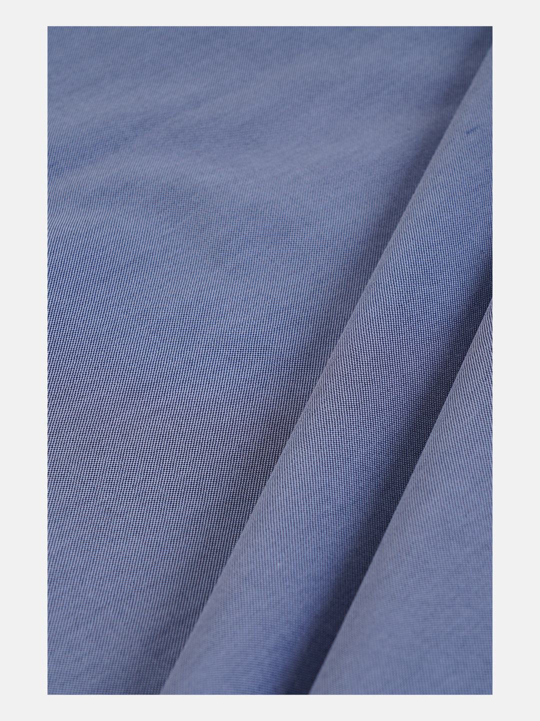 Men 100%Cotton Plain Shirt Fabric Greyish Blue Ferrari