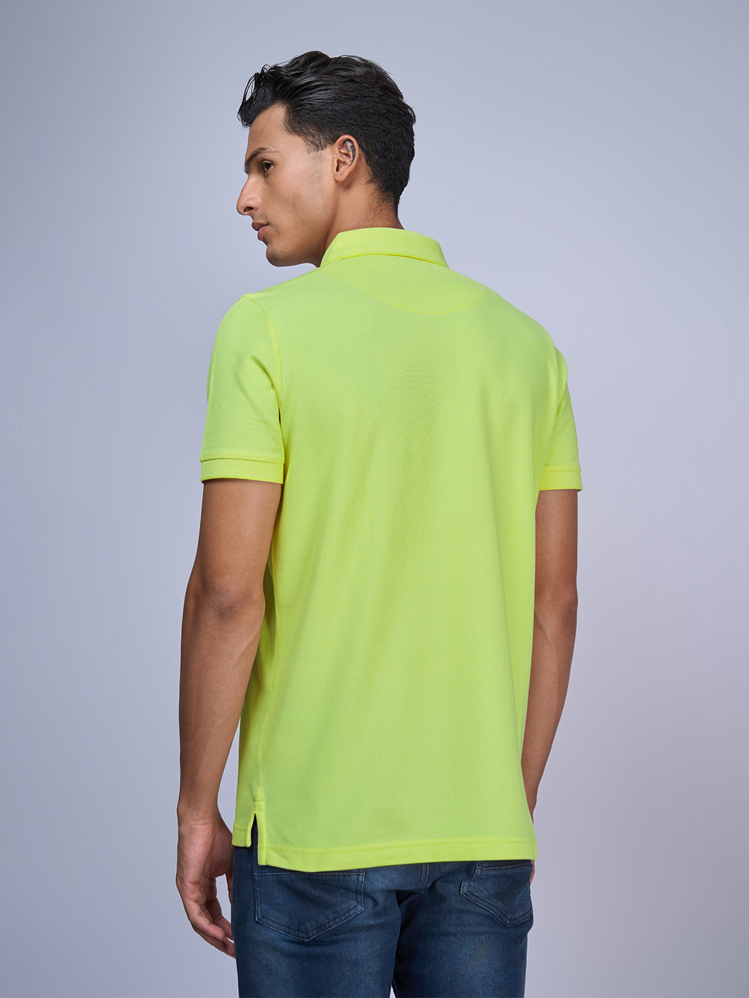Men Cotton Rich Smart Fit Expert Polo T-Shirt Green EP47