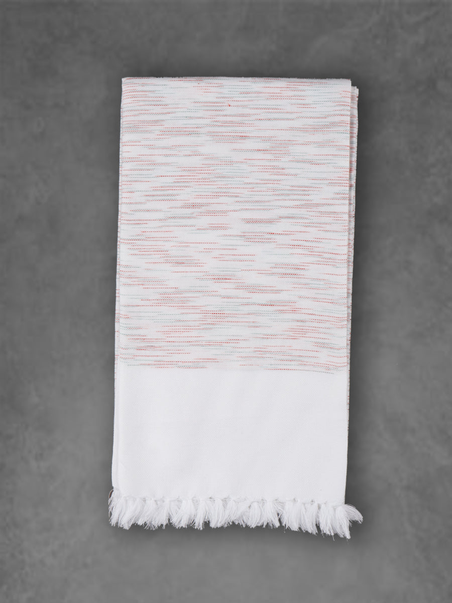 Comfort Cotton Signature Soft Feel Small Checked Bath Towel 1056-Orange
