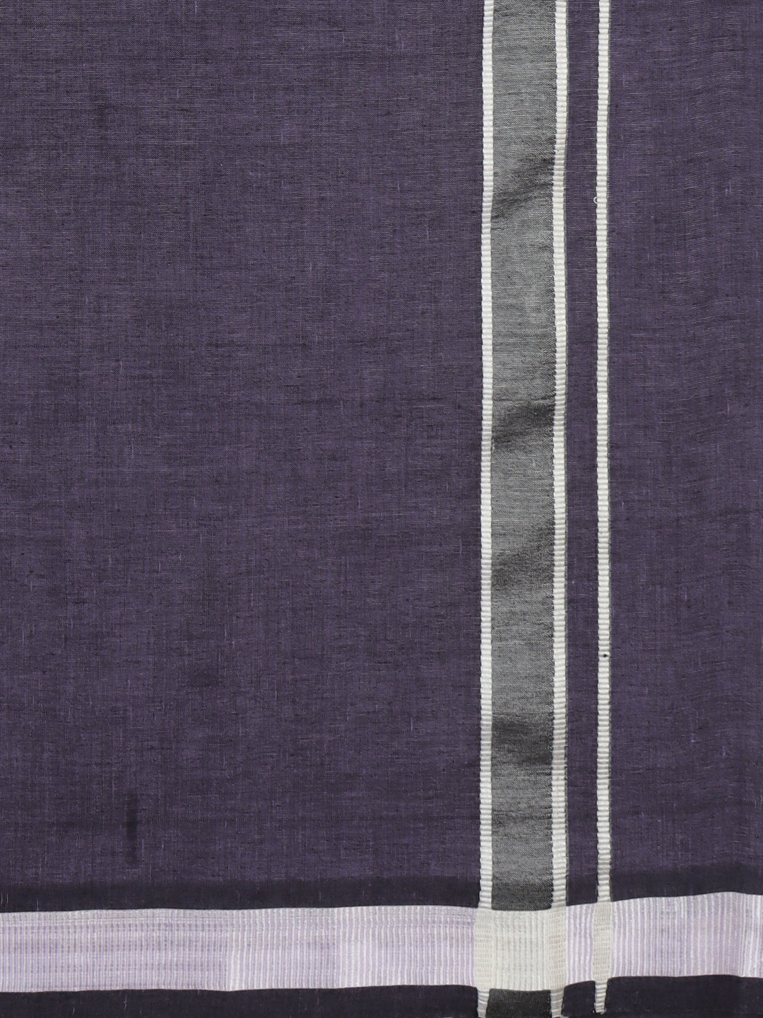 Men Cotton Blend Single Layer Lavender Dhoti with Fancy Border CD10