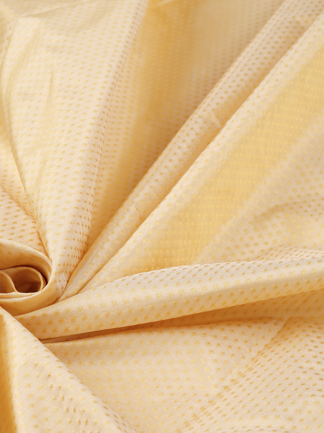 Mens Diamond Design Dark Cream Pure Silk 10 Meter Shirt Fabric-Pattern view