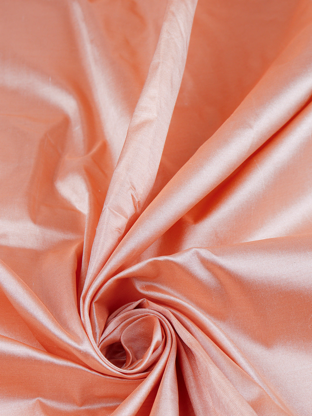 Mens Plain Peach Pure Silk 10 Meter Shirt Fabric-Zoom view