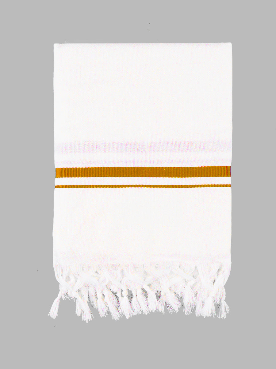 Cotton White Bath Towel Tiger BB-Yellow