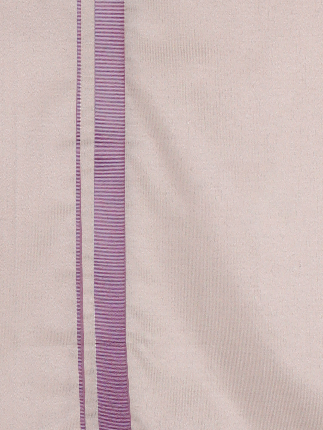 Men Tissue Single Layer Rose Gold Dhoti with Jari Border Primacy