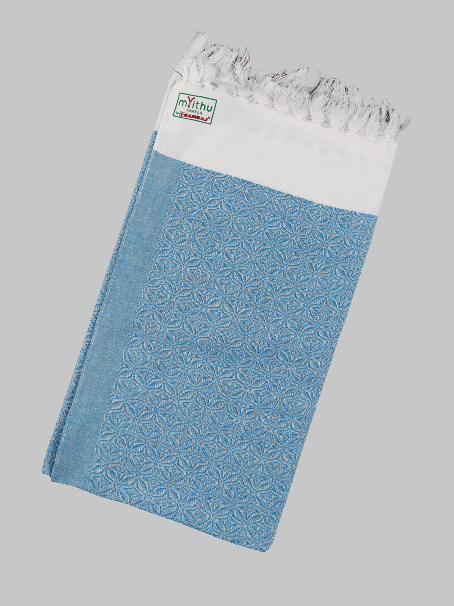 Butterfly Colour Bath Towel (2 PCs Pack)-Navy blue