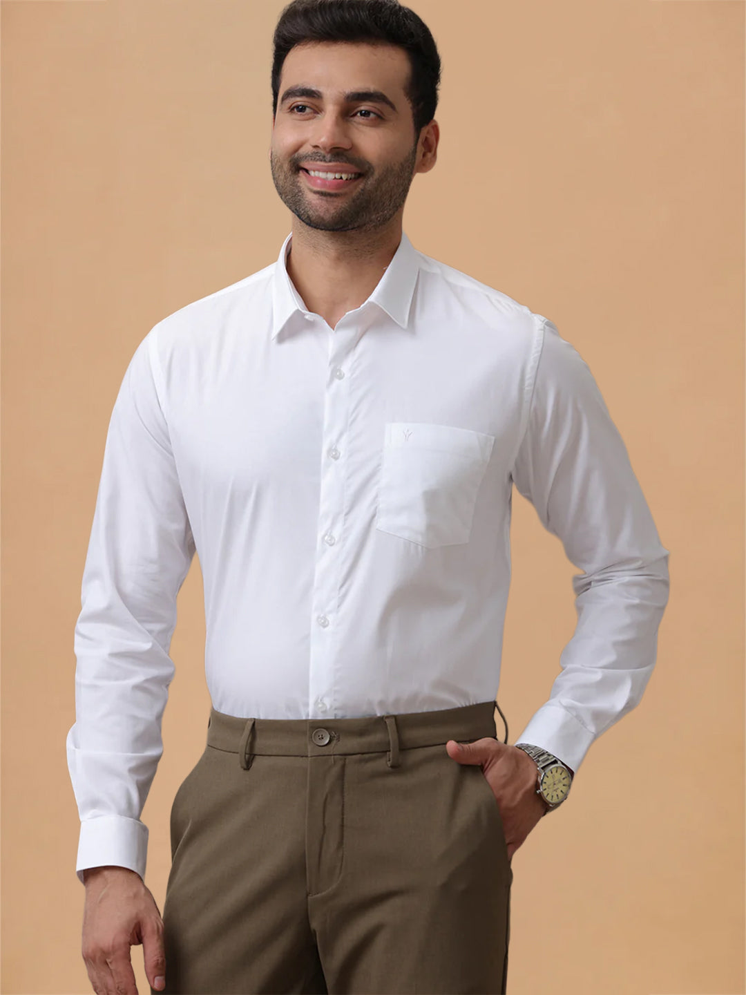 Premium Giza Blend White Shirt – Luxor