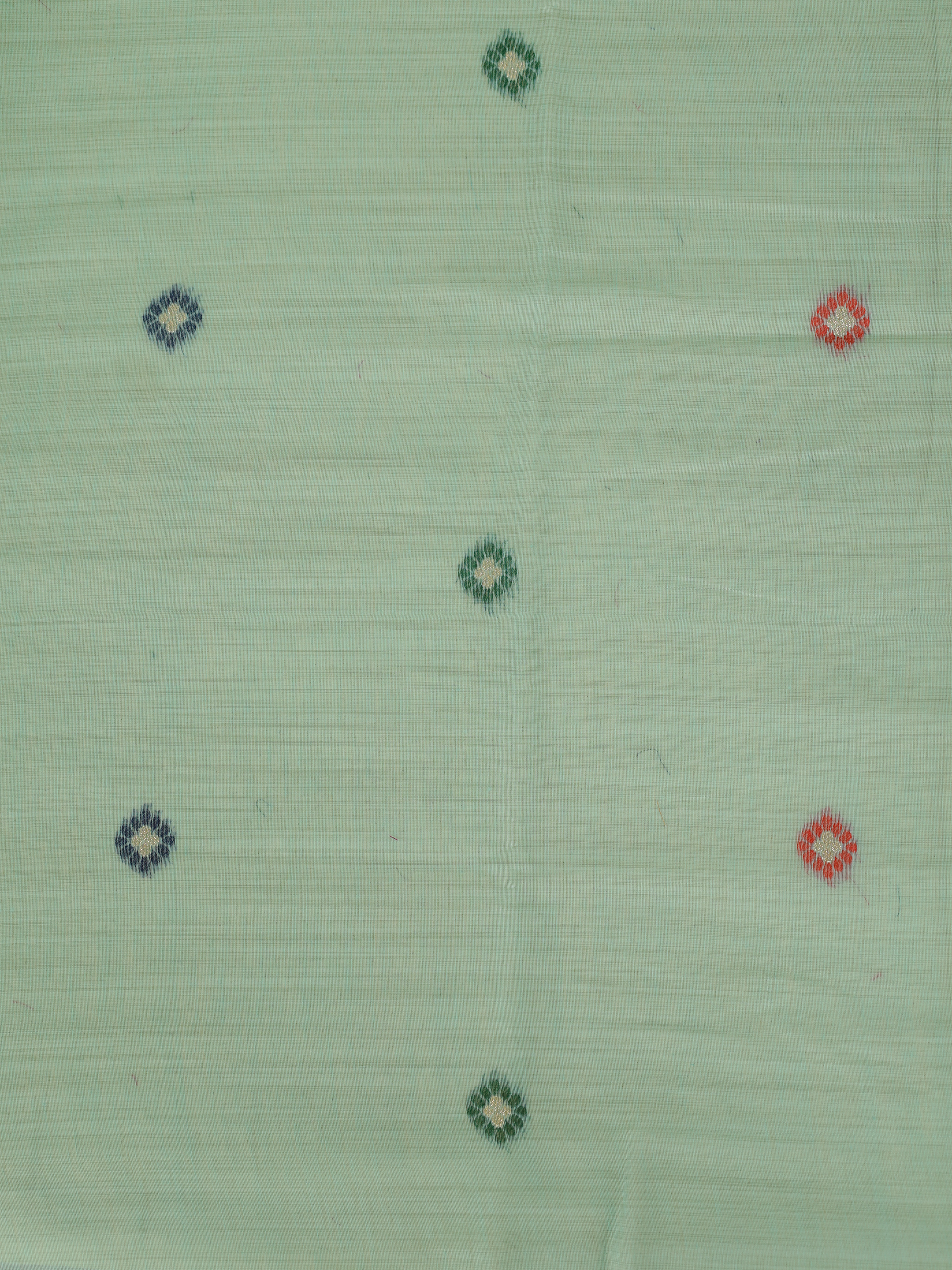 Women Mint Green Spun Poly Printed Saree SP11