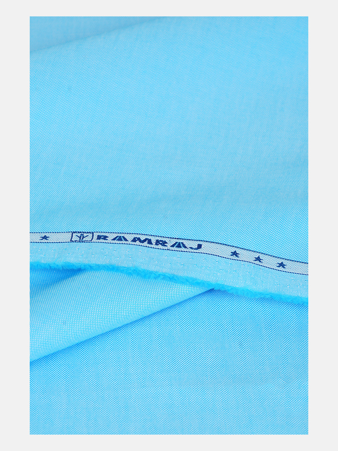 Men 100%Cotton Plain Shirt Fabric SkyBlue Ferrari