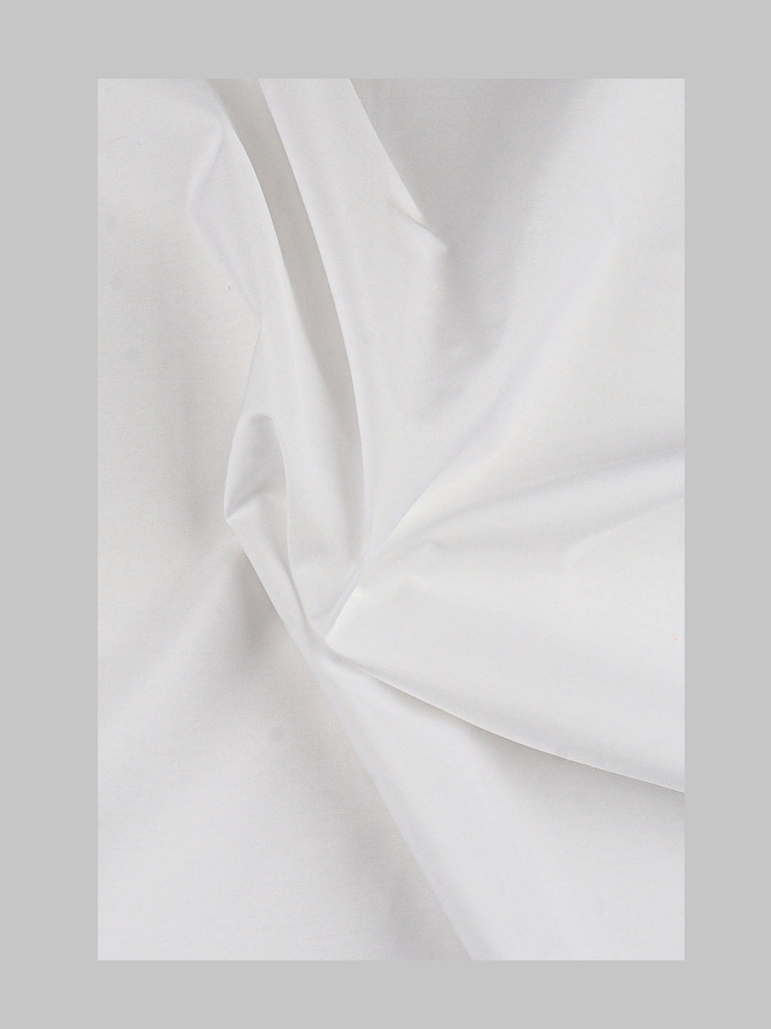 Mens Cotton Plain Shirt Fabric White Luxury 1003