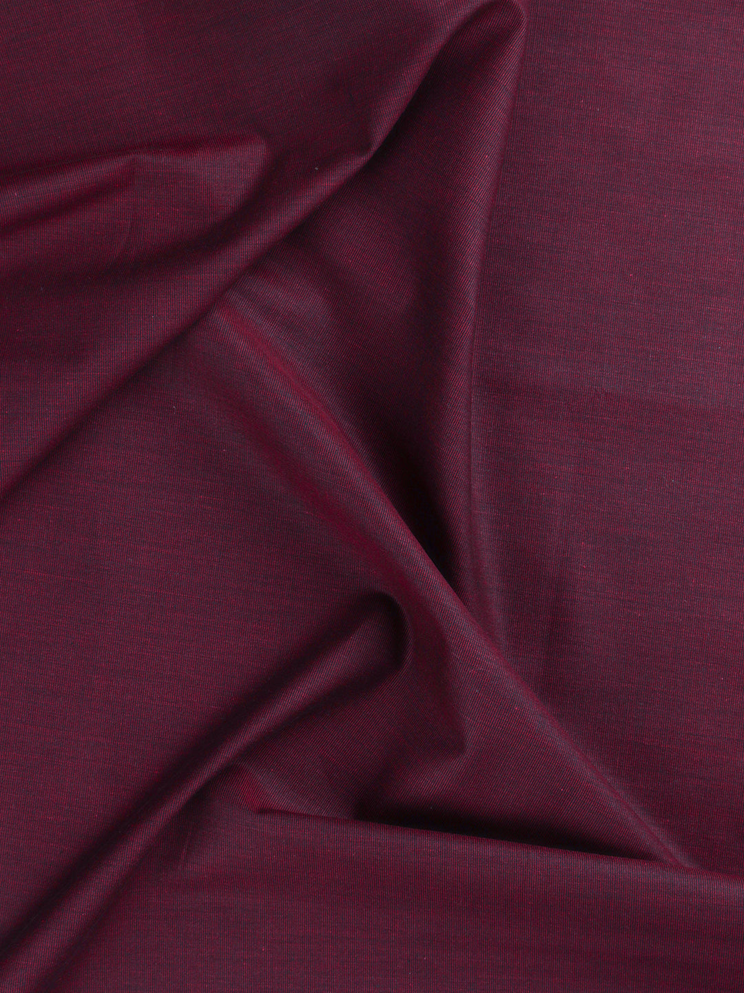 Cotton Blend Plain Shirt Fabric Maroon Cranberry