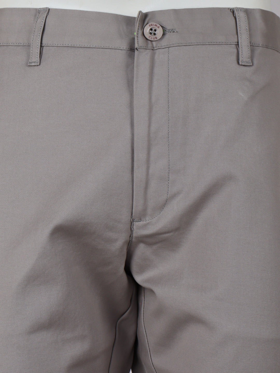 Men Cotton Lycra Grey Smart Fit Pant Zara